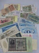 Konvolut Banknoten, meist Inflation, Deutsches Reich, insg. über 30 Stück, Erhaltung