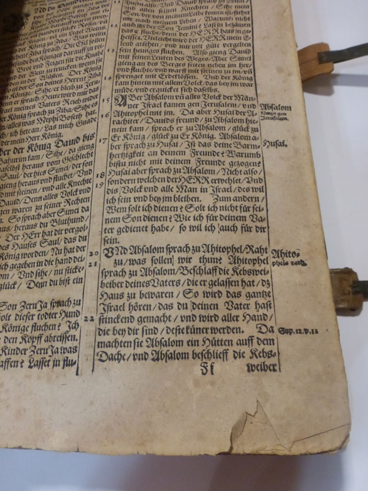 Religion - Luther Bibel, Wittenberg Lorenz Seuberlich 1610, geprägter Ledereinband, Seiten - Bild 18 aus 20