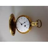 Spindeltaschenuhr mit Sprungdeckel, auf Werk sign. Hampton & Prince York, ca.1790,