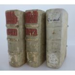 3 Bücher, Anfang 18.Jh., Commentarius in Selectas ciceronis orationes, Pars I, 1718, 608
