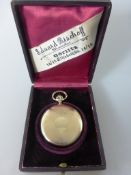 Goldtaschenuhr mit Sprungdeckel, Goldgehäuse, Feingehalt 585, 2 DeckelGold, Zifferblatt