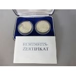 DDR, 2x 20 Mark 1987, Gedenkmünze zur 750 Jahr Feier von Berlin, Polierte Platte in 2