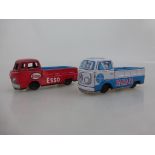 Blechspielzeug, VW Transporter "Esso - VW 780" und "Panam - PA 329", Made in Japan,