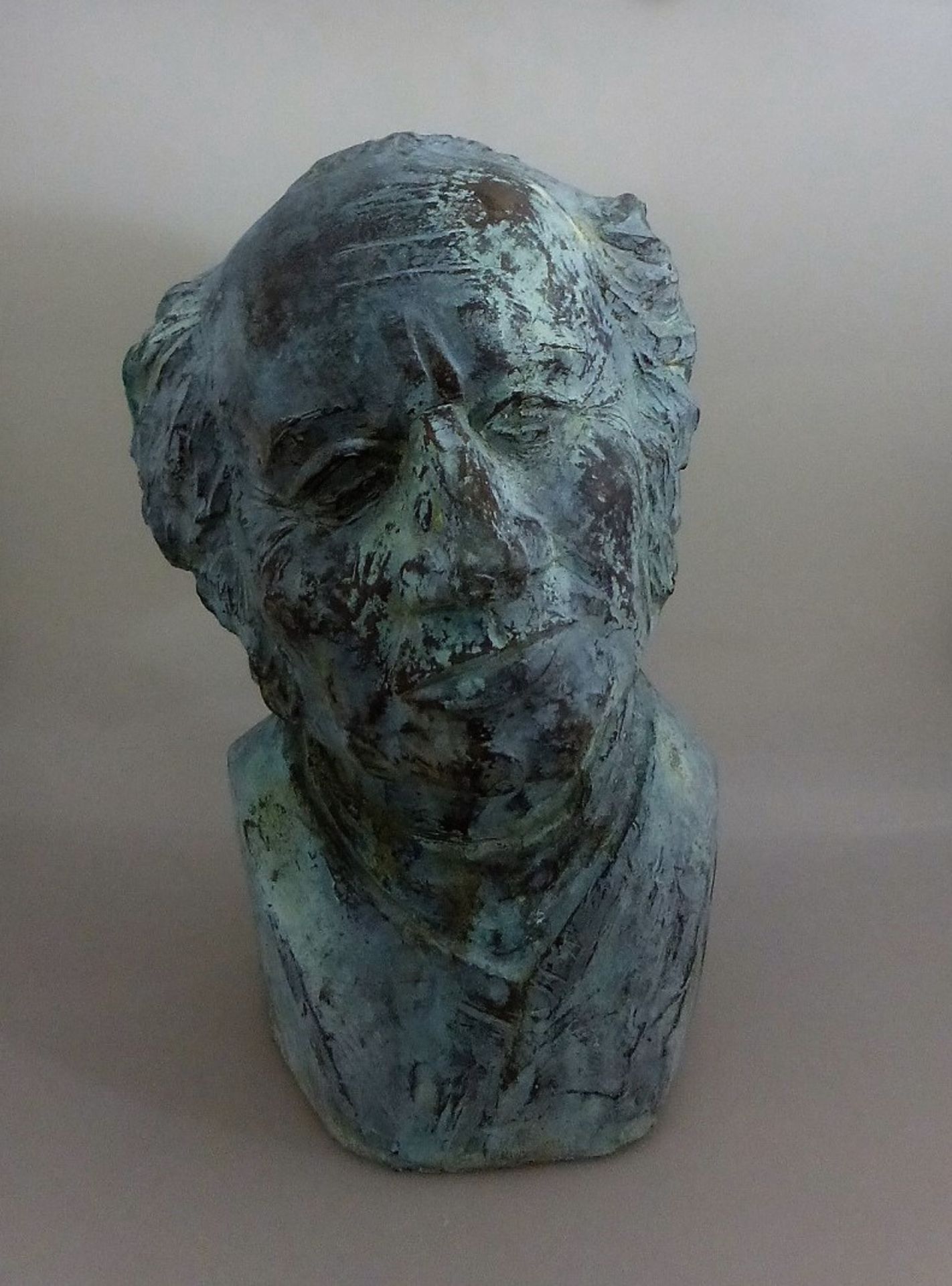 Weber, Helmut (1924 - 2012 Würzburg), Steinmetz, Bildhauer und Grafiker, Bronze, Büste des