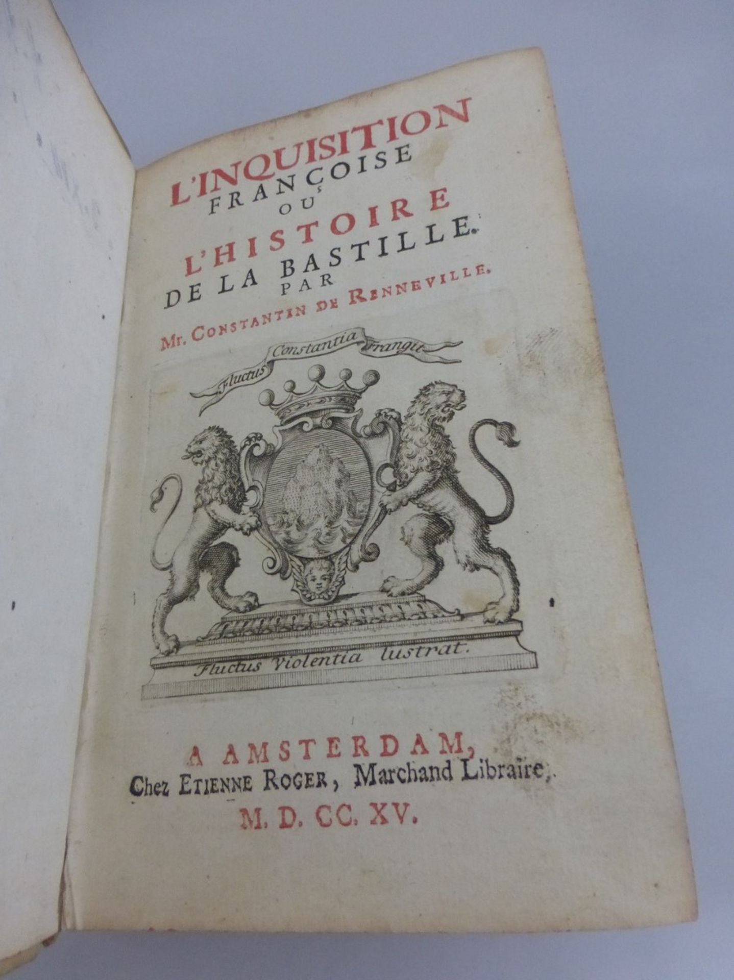 L'Inquisition Francoise ou L'Histoire de la Bastille - Constantin de Renneville, Amsterdam - Bild 2 aus 3