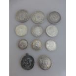 Kaiserreich - Preussen, Konvolut Silbermünzen, 5 Mark 1874B/1875B/1903A - 3 Mark 2x 1911A