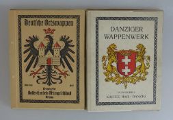 2 Sammelalben Kaffee HAG - Danziger Wappenwerk (einige wenige fehlen), und Deutsche