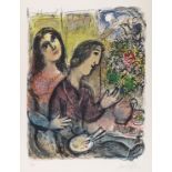 Marc Chagall 1887 Witebsk - 1985 Saint-Paul-de-Vence La Femme du peintre. 1971. Farblithografie.