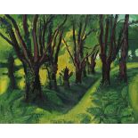 Hermann Max Pechstein 1881 Zwickau - 1955 Berlin Wald in den Pyrenäen. 1931. Öl auf Leinwand.