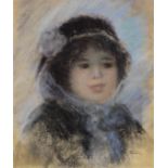 Pierre-Auguste Renoir 1841 Limoges - 1919 Cagnes-sur-Mer Portrait de femme. Um 1885. Pastell. Rechts