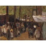 Max Liebermann 1847 Berlin - 1935 Berlin Jahrmarkt in Noordwijk. 1912. Öl auf Leinwand. Eberle