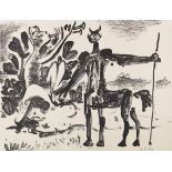 Pablo Picasso 1881 Malaga - 1973 Mougins Centaure et Bacchante avec un Faune. 1947. Lithografie.