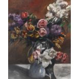 Lovis Corinth 1858 Tapiau/Ostpreußen - 1925 Zandvoort (Holland) Rosen, Tulpen und Flieder. 1916.