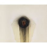 Otto Piene 1928 Bad Laasphe - 2014 Berlin Auge. 1965. Öl, Feuer und Rauch auf Leinwand. Verso