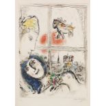 Marc Chagall 1887 Witebsk - 1985 Saint-Paul-de-Vence Paris de la fenêtre. 1969/70.