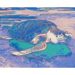 Andy Warhol 1928 Pittsburgh - 1987 New York Turtle. 1985. Farbserigrafie. Feldman/Schellmann/Defendi