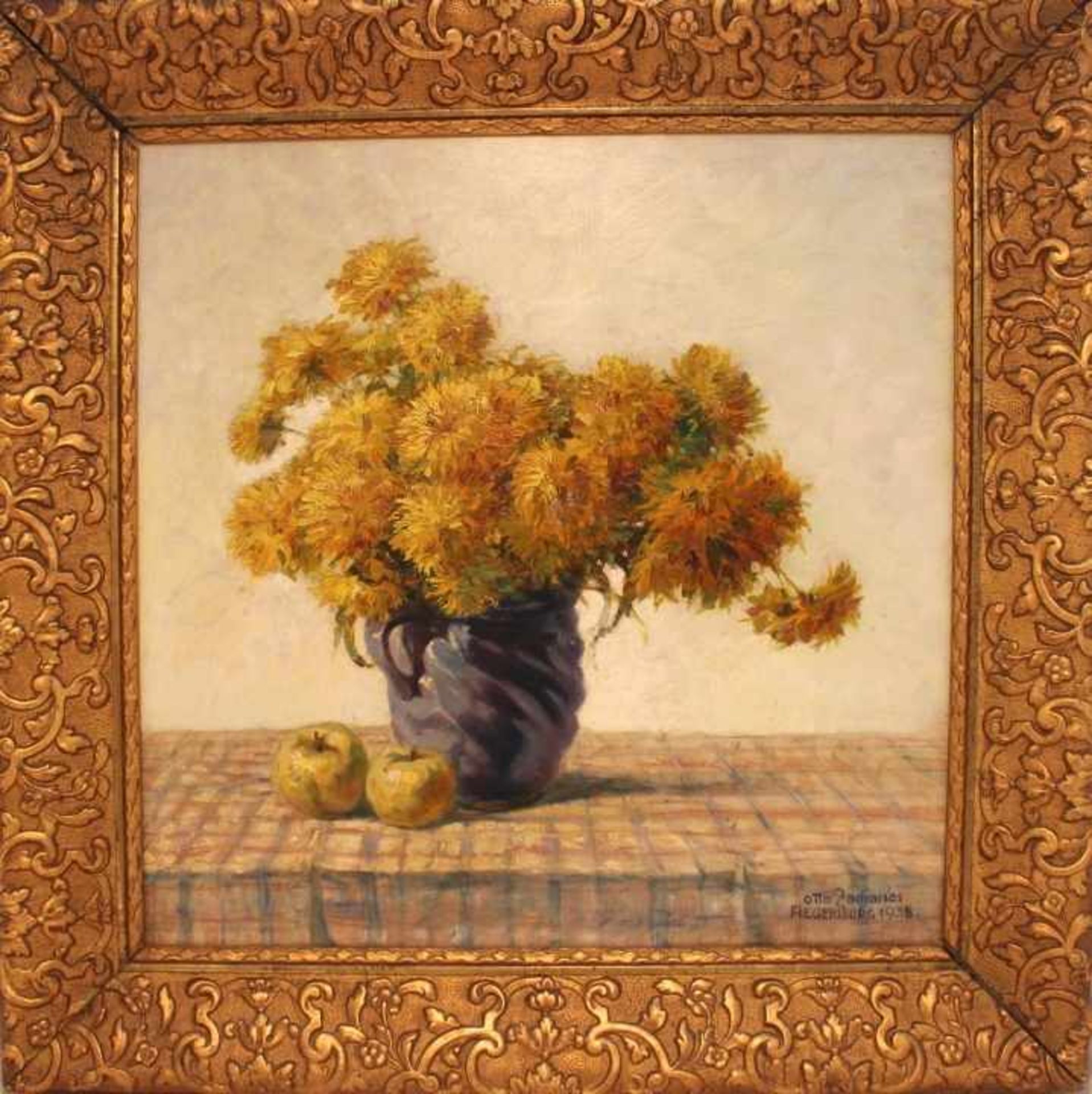 Gemälde - Otto Zacharias (1876 Regensburg - 1952) "Gelbe Blumen", r.u.signiert, datiert Regensburg