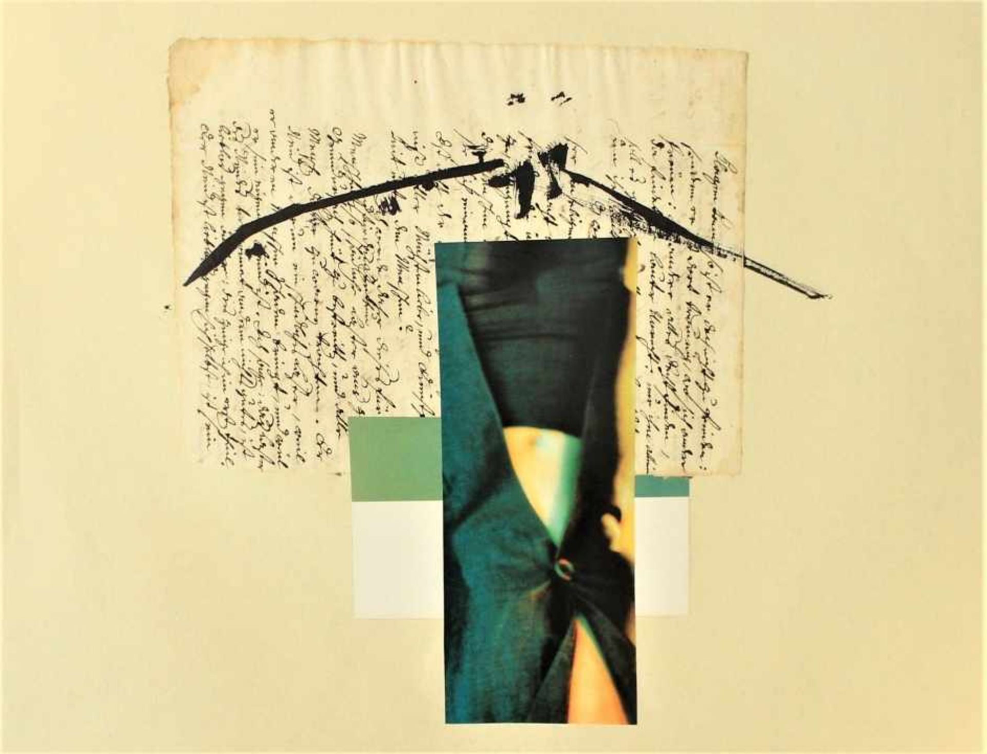 Collage - Walter Zacharias (Regensburg 1919 - 2000) "Laster", l.u. signiert und datiert 1997,