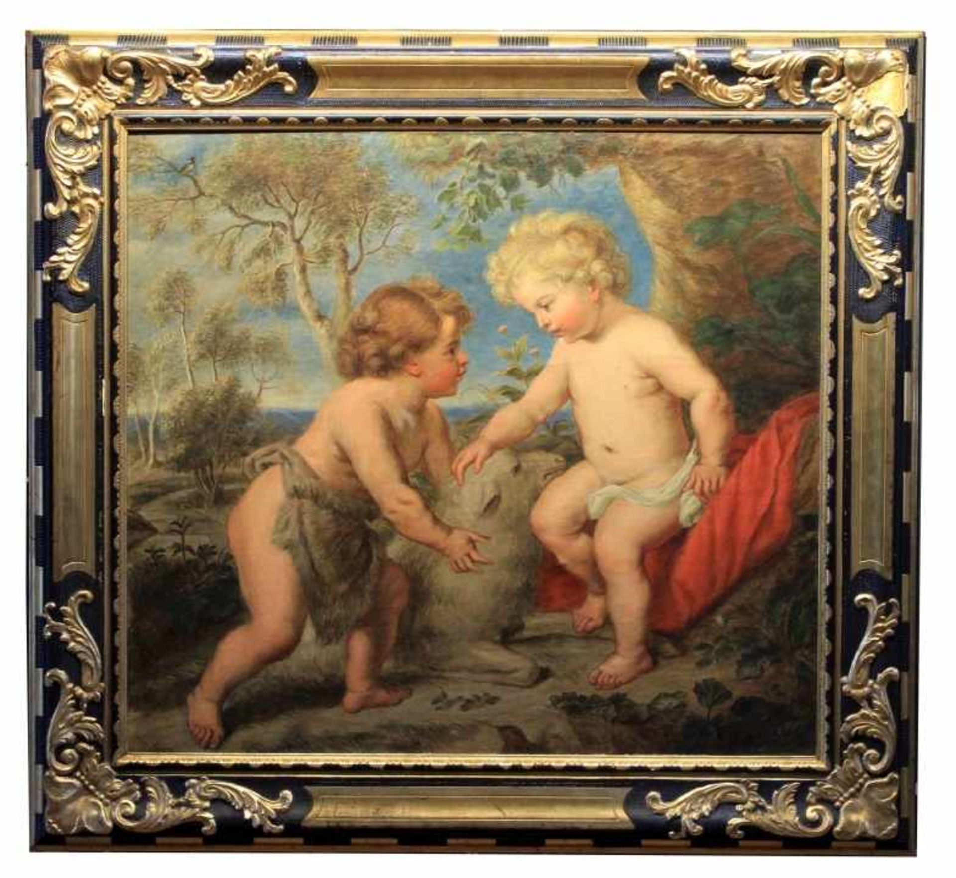 Gemälde - nach Peter Paul Rubens (1577 Siegen - 1640 Antwerpen) "Der kleine Jesus mit