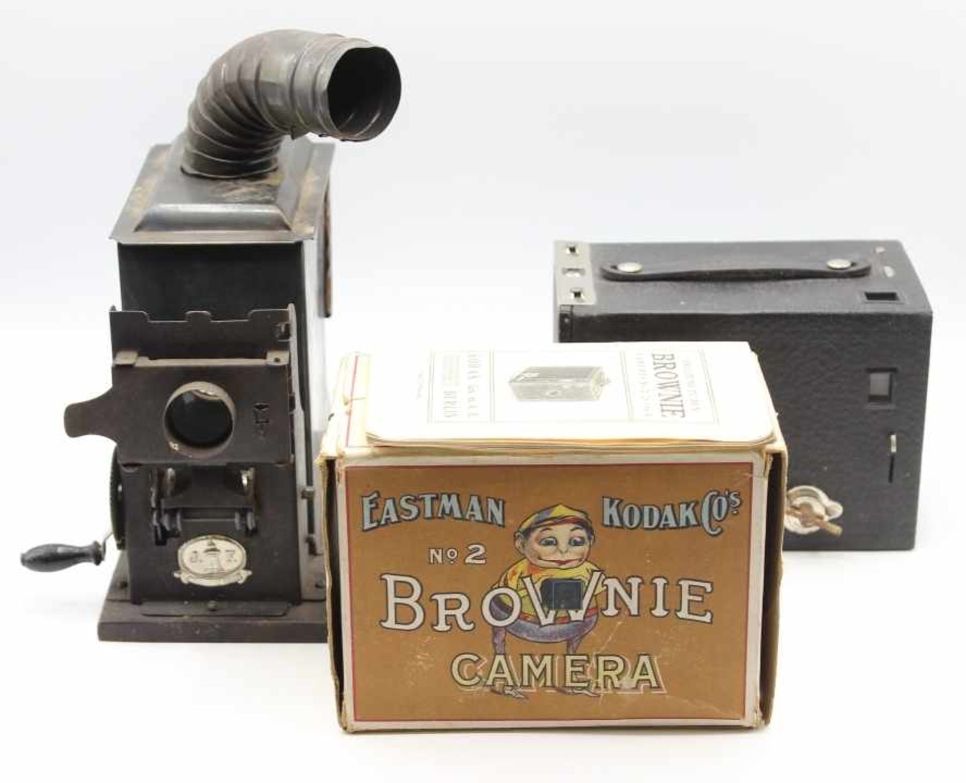 Konvolut Film - nach 1900 1.Brownie Camera No.2 von Eastman Kodak Co. USA, anbei Anleitung von Kodak