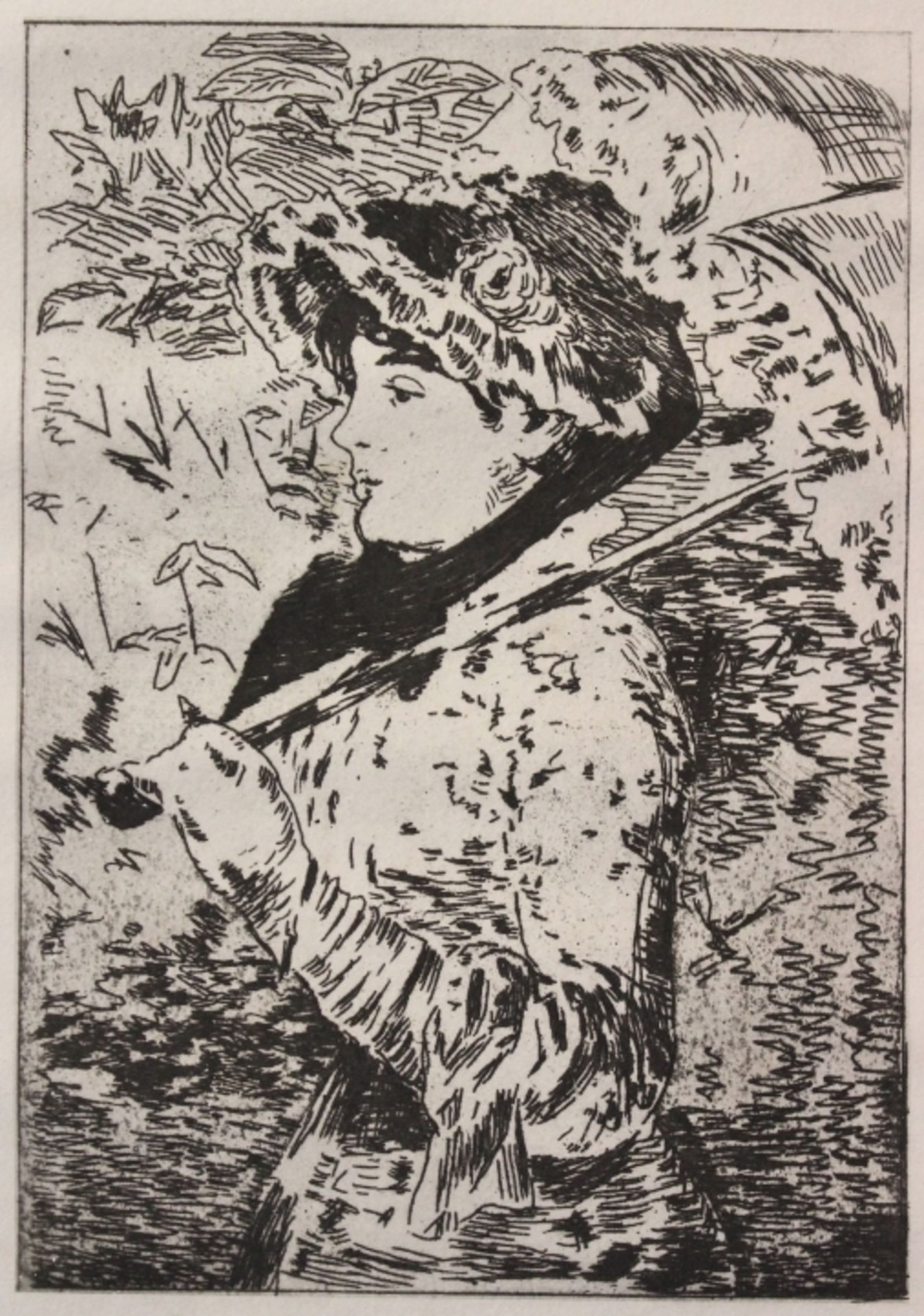 Grafik - Édouard MANET (1832 Paris 1883) "Jeanne - Der Frühling", wohl um 1920 erschienen im