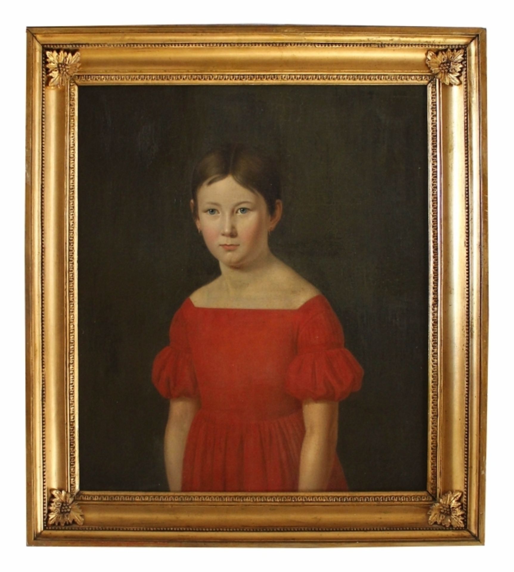 Gemälde - Biedermeier um 1840/45 "Bildnis der jungen Baronesse Natalie v. d. Pahlen - Astrau (1831 -