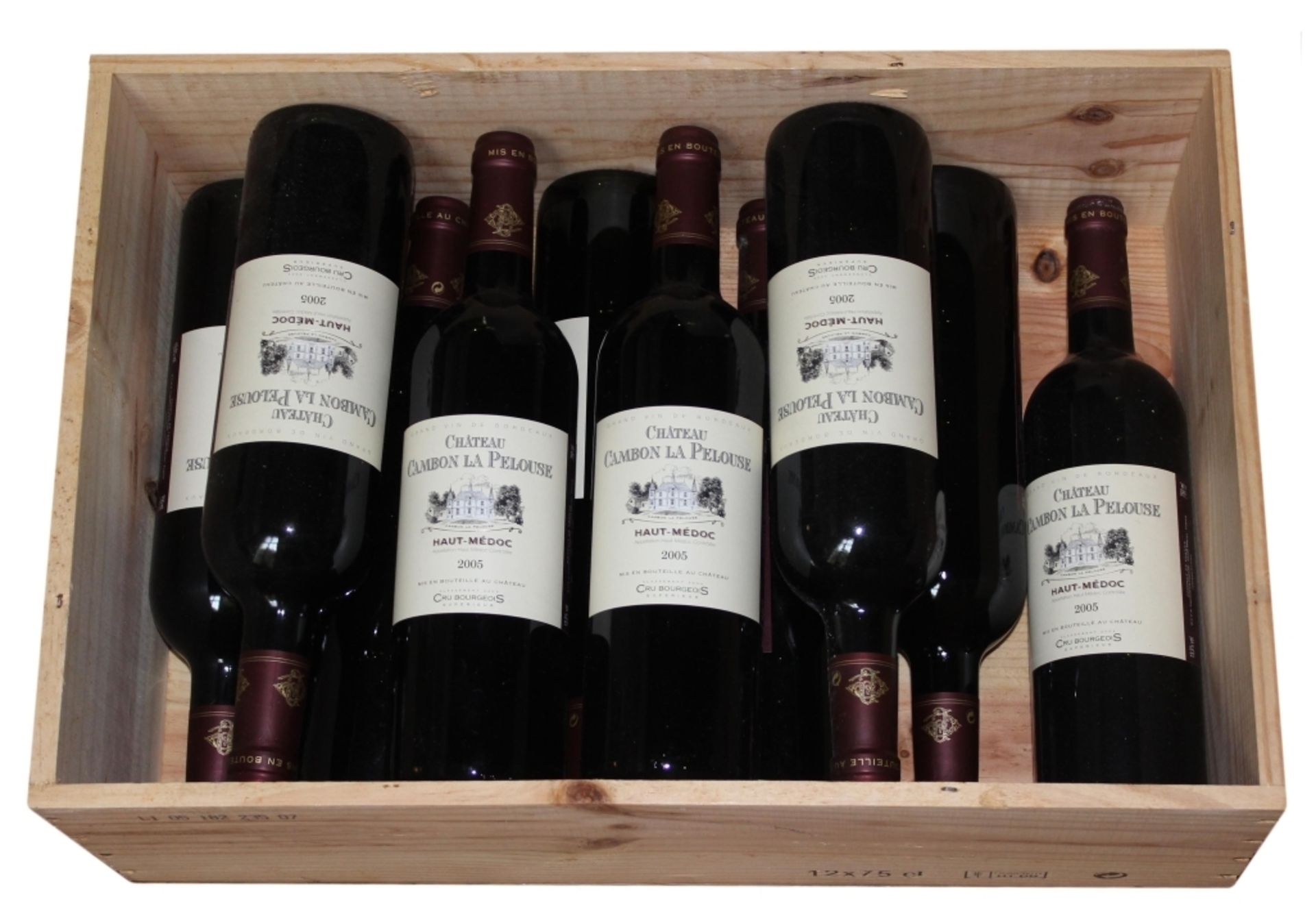 Wein (im Keller gelagert) 10 Flaschen - Chateau Cambon La Pelouse Haut-Médoc 2005