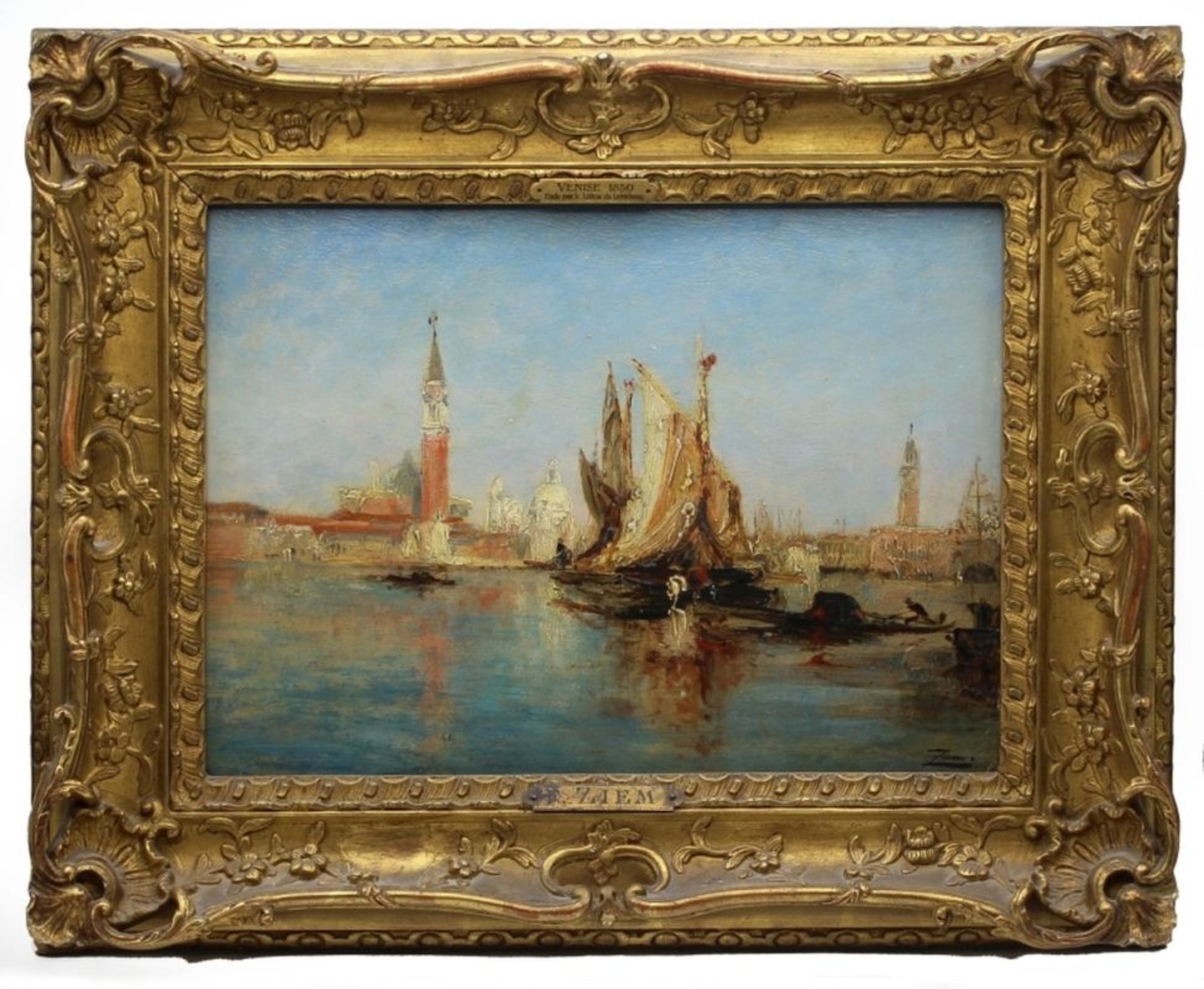 Gemälde - Félix ZIEM (1821 Beaune - 1911 Paris) "Venedig", r.u. signiert, Öl auf Holz, Literatur: