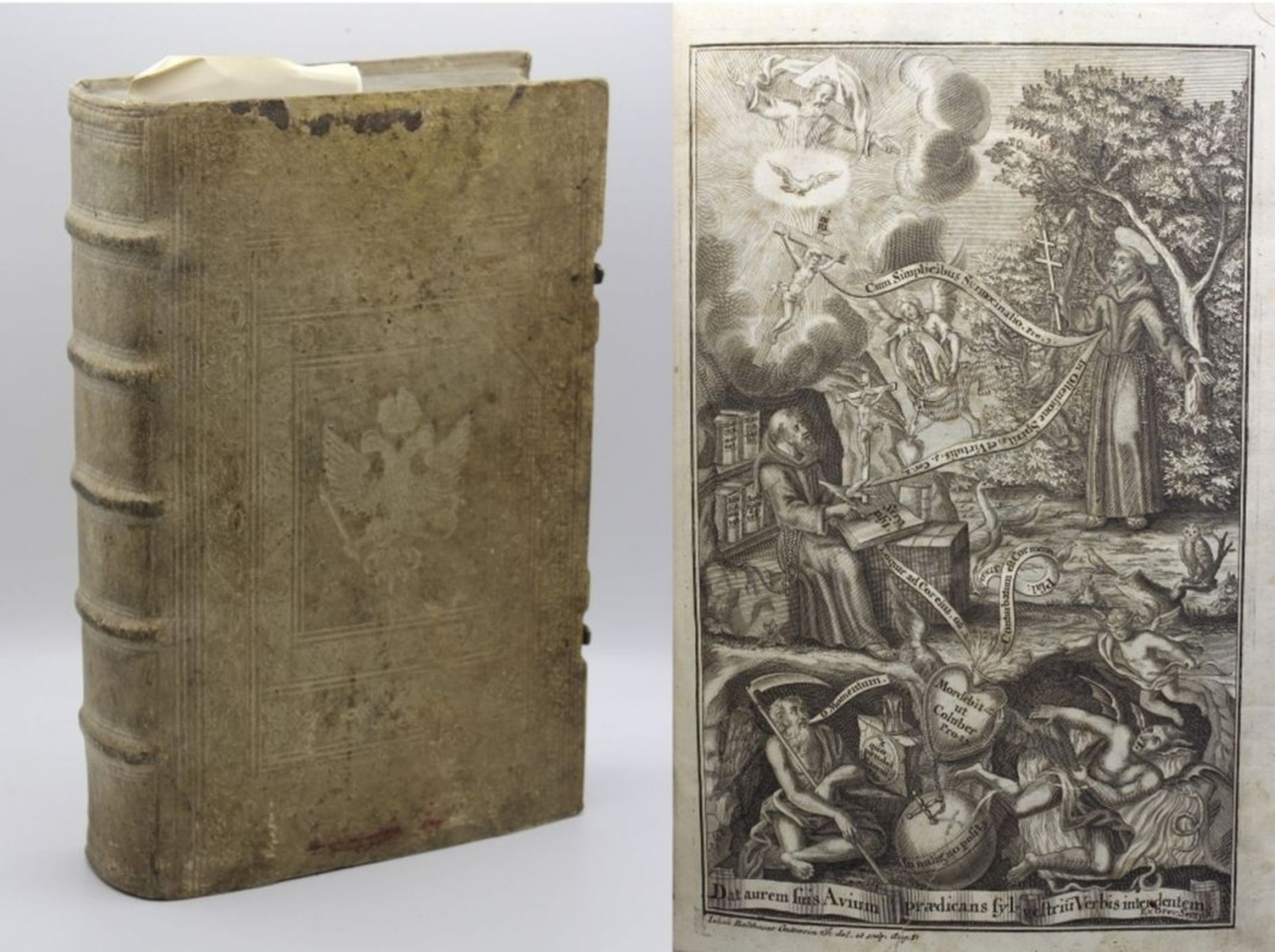 Regensburger Buch - 18.Jahrhundert "Seraphisch Buß- und Lob-anstimmendes Wald-Lerchlein..." von F.