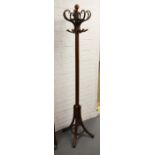 A Thonet style bentwood hatstand., 180cm high.