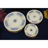 A set of six Coalport Revelry pattern dinner plate