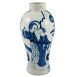 A Chinese Kangxi blue and white vase