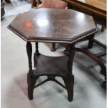 Edwardian octagonal occassional table.