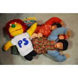 A Vintage Jacko the Monkey celluloid toy, another,