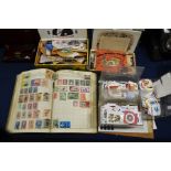 Worldwide stamp album, and a quantity of loose sta