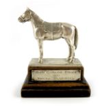 A George V silver figure of a race horse, Goldsmiths and Silversmiths Company