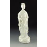 A Chinese blanc de Chine figure