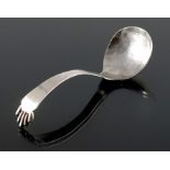 A Modernist silver spoon, ME, London 1973