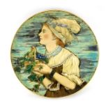 Rebecca Coleman (attributed) for Minton, a large Kensington Gore charger, 1875