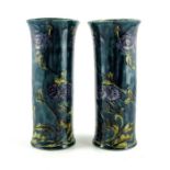 George Cartlidge for Sampson Hancock and Sons, a pair of Morris Ware spill vases