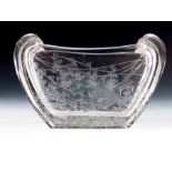 Lobmeyr, an Ar Deco intaglio cut glass vase