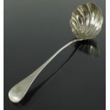 A George III silver ladle