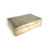 An Elizabeth II silver cigar box, Padgett and Braham