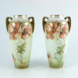A pair of Reinhold Schlegelmilch, R S Suhl vases