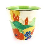 Clarice Cliff for Newport Pottery, an Alton small conical beaker