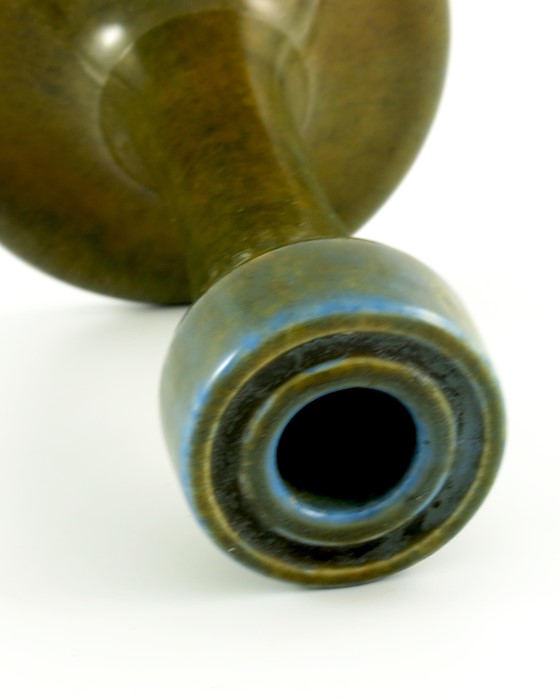 A Ruskin Souffle glazed candlestick, 1922 - Image 5 of 6