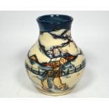 A Moorcroft Woodside Farm vase