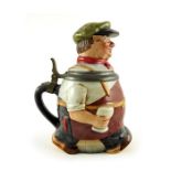 Reinhold Merkelback, Hor Grenzhausen, a novelty half litre character stein, in the form of a Bartend