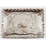 An Arts and Crafts silver plated letter tray, Harrison Fisher