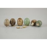James MacIntyre, six miniature egg pepper pots